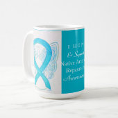 Native American Reparations Awareness Ribbon Mok (Voorkant links)