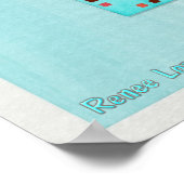 Native American River Folk Art Poster (Hoek)