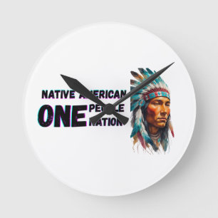 Native American Ronde Klok