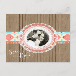 Native American Save the Date Aankondigingskaart