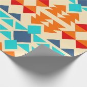 Native american seamless Patroon of rhombus and tr Cadeaupapier (Hoek)