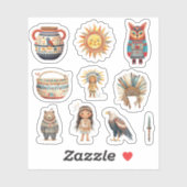 Native American Set Art Tribe Pack Sticker (Vel)