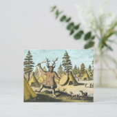 Native American Shaman Briefkaart (Staand voorkant)