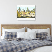 Native American Shaman Canvas Afdruk (Insitu (Slaapkamer))