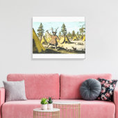 Native American Shaman Canvas Afdruk (Insitu (Woonkamer))
