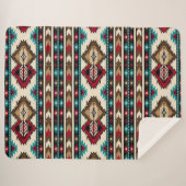 Native American Sherpa Deken (Voorkant (horizontaal))