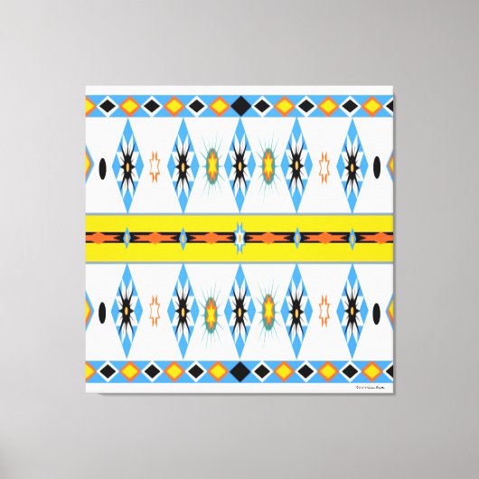 Native American Shoshone Stretted Canvas Print (Voorkant)