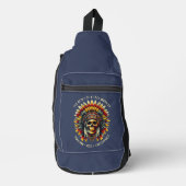 Native American Skull Chief Sling Bag (Voorkant)