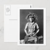 Native American Snake Priest, 1900 Briefkaart (Voorkant / Achterkant)