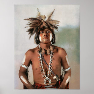 Native American Snake Priest Poster