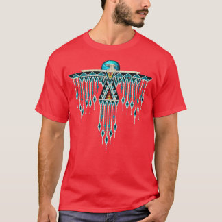 Native American Southwest Style Turquoise Thunderb T-shirt
