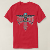 Native American Southwest Style Turquoise Thunderb T-shirt (Design voorkant)