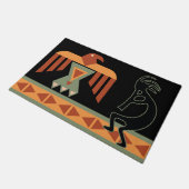 Native American Southwestern Kokopelli Deurmat (Schuin)