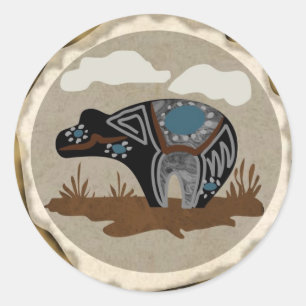 Native American Spirit Beer Ronde Sticker