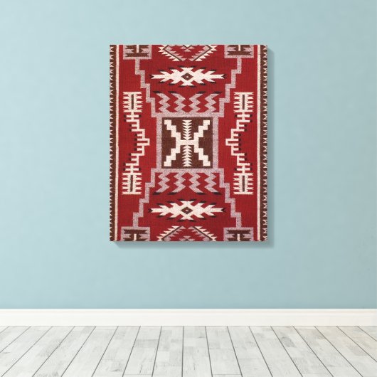 Native American Storm Pattern Canvas Afdruk (Insitu (Houten vloer))