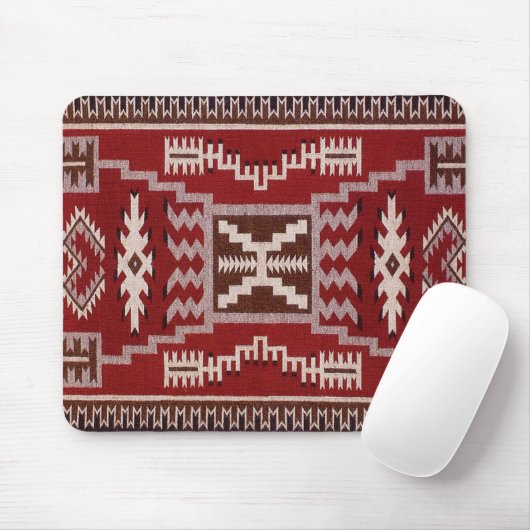 Native American Storm Pattern Weaving Muismat (Met muis)