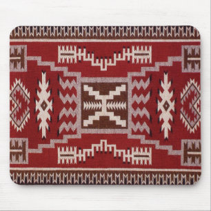 Native American Storm Pattern Weaving Muismat