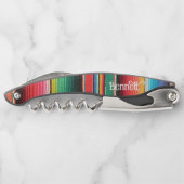 Native American Striped gepersonaliseerd Kurkentrekker (Achterkant)