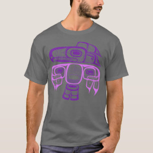 Native American Style Art Tlingit thunderbird purp T-shirt