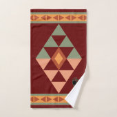 Native American Style Kokopelli Bath Towel Set Bad Handdoek (Handdoek)