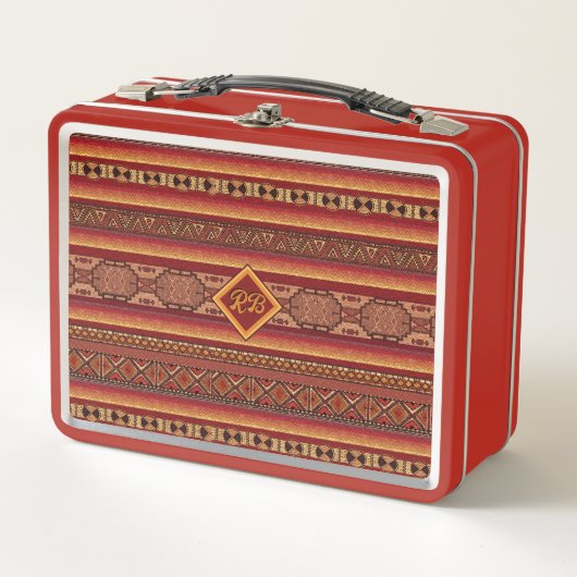 Native American Style Lunch Box w / out initiaal ( (Voorkant)
