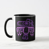 Native American Style Tlingit Thunderbird paars Mok (Links)