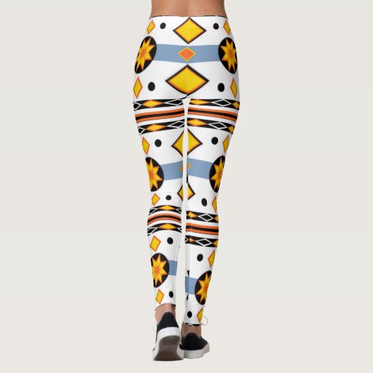 Native American Sun Pattern Leggings (Achterkant)