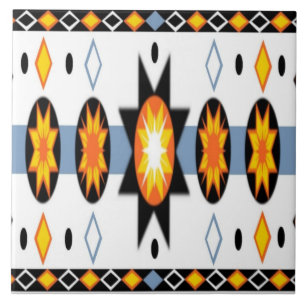 Native American Sun Pattern tegels Tegeltje