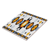 Native American Sun Pattern tegels Tegeltje (Zijkant)