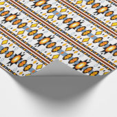 Native American Sun Pattern Wrapping Paper Cadeaupapier (Hoek)