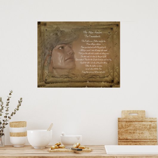 Native American Ten Commanders poster (Keuken)