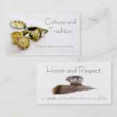 Native American Thoughts-kaart Visitekaartje (Voorkant / Achterkant)