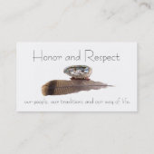 Native American Thoughts-kaart Visitekaartje (Achterkant)