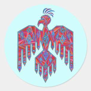 Native American Thunderbird Symbool Decals Ronde Sticker