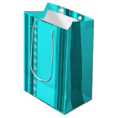 Native American Thunderbird Turquoise Gift Bag Medium Cadeauzakje (Voorkant Gekanteld)