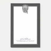 Native American Tiger Chief | Jouw namen toevoegen Post-it® Notes (Voorkant)