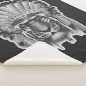 Native American Tiger Chief Sherpa Deken (3/4)