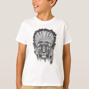 Native American Tiger Chief T-shirt