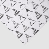 Native American Tipi Tents CUSTOM-ACHTERGRONDKLEUR Tissuepapier (Detail)