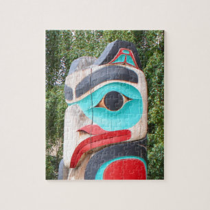 Native American Totem Pole, Anchorage, Alaska 2 Legpuzzel