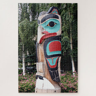 Native American Totem Pole, Anchorage, Alaska Legpuzzel