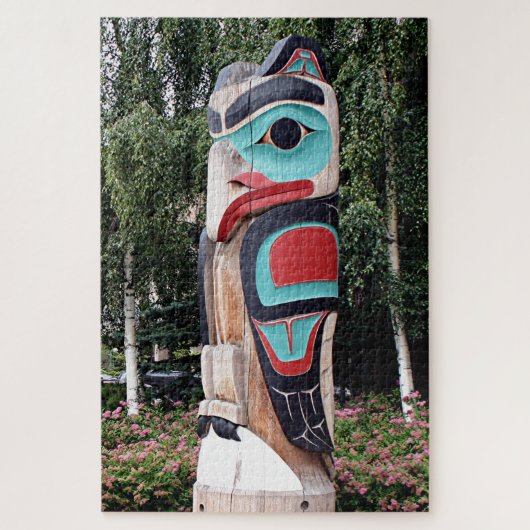 Native American Totem Pole, Anchorage, Alaska Legpuzzel (Verticaal)