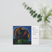 Native American Totem Pole Fractal Art Design Visitekaartje (Staand voorkant)