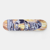 Native American Totem Pole Skateboard (Horizontaal)