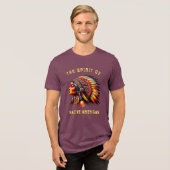 Native American Tri-Blend Shirt (Voorkant volledig)