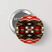 Native American Tribal Design Print Ronde Button 5,7 Cm (Voorkant /achterkant)
