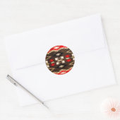 Native American Tribal Design Print Ronde Sticker (Envelop)