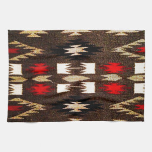 Native American Tribal Design Print Theedoek