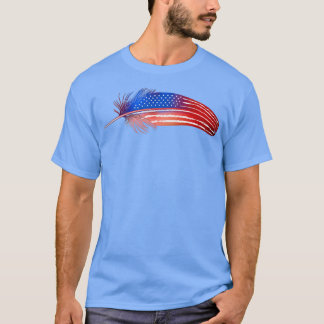 Native American Veteran Flag Day Feather for Juli T-shirt