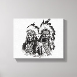 Native American Wall Art Canvas Afdruk